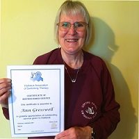Ann Gresswell with Distinguished Service Award
